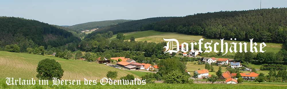 Panoramablick über Hüttenthal im Odenwald